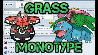 Pokemon Showdown Grass Type Monotype Team [upl. by Issac]