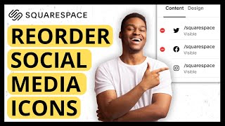 How to Reorder Social Media Icons in Squarespace QUICK GUIDE [upl. by Rim611]