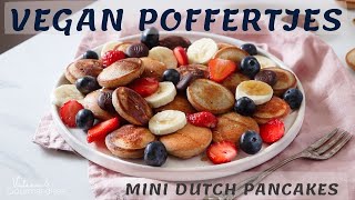 VEGAN POFFERTJES  Mini Dutch Pancakes [upl. by Tterag]