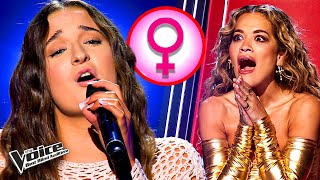 The most exceptional FEMALE VOICES on The Voice [upl. by Anneh]