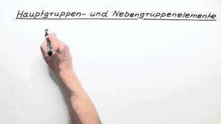 Hauptgruppen und Nebengruppen Elemente  Chemie  Allgemeine und anorganische Chemie [upl. by Cleve]