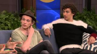 Robert Sheehan and Jamie Campbell Bower on Breakfast Television [upl. by Nethsa]