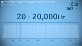 20  20000 Hz Audio Sweep  Range of Human Hearing [upl. by Lekim]