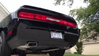 2013 Challenger RT stock exhaust vs resonator delete [upl. by Harbard]