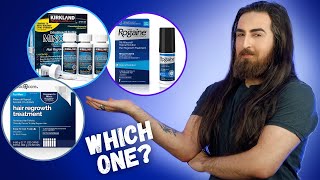 Which is the Best Minoxidil Brand Rogaine vs Kirkland vs Amazon Basic Care [upl. by Powel]