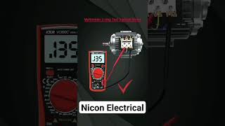 Multimeter 2 step test 3 phase motor coil resistance and insulation test [upl. by Pournaras]