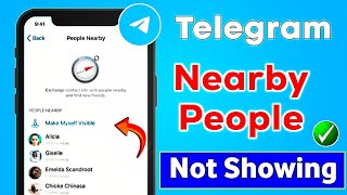 Fixed Telegram People Nearby Not Showing  Telegram People Nearby Option Not Showing [upl. by Ak128]