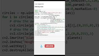 Detecting circles from Image shorts opencvpython sudikshaanalytics a [upl. by Birkner]