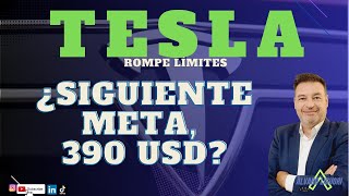 Tesla rompe límites ¿Siguiente meta 390 USD [upl. by Brien]