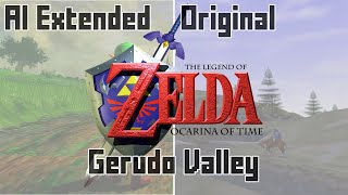 LoZ Ocarina of Time Gerudo Valley but the intro is continued by AI [upl. by Aivuy214]