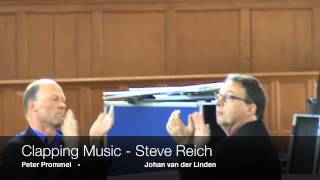 Clapping Music  Steve Reich [upl. by Siuqramed]