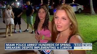 Miami PD Arrest Hundreds for Violating Spring Break Curfew [upl. by Gentilis]