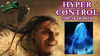 TOP16 hyper control SKELLIGE deck Gwent 115 Patricidal Fury SK deck [upl. by Wulfe]