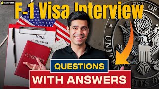 F1 Visa Interview Most Common Questions with Answers [upl. by Tedman]