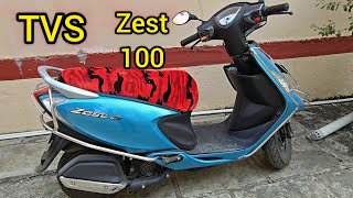 TVS Zest 110 Review Top Speed  TVS Scooty Zest 110 Review Range [upl. by Nnaeinahpets]