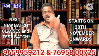 முதுகலை ஆசிரியர் தேர்வு குறித்து Classes and Test batch நவம்பரில் [upl. by Micki826]