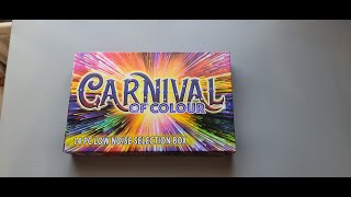 Carnival of Colour Low Noise Selection Box Fireworks Unboxing Asda 2024 BFN [upl. by Colombi697]