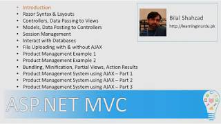 ASPNET MVC 4 hours Training  UrduHindi [upl. by Nylg]