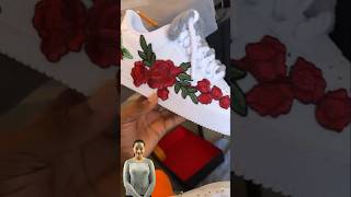 Roses customisation on Nike Air Force 1 reactionshorts [upl. by Haerle963]