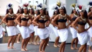 Tahitian Dance Vahines Lokelani Rhythm of the Islands Hoolaulea Lawndale 2013 [upl. by Euqitsym600]