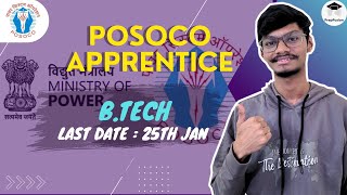 POSOCO Apprentice 2024  Detailed Notification Out [upl. by Mora]