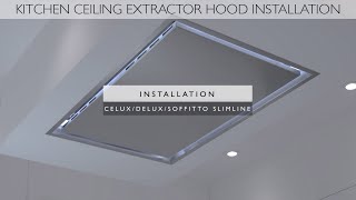 How to install a slimline Ceiling Cooker Hood  Luxair Cooker Hoods [upl. by Gundry]