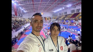 410 Eylül 2023 Sivas 45 kg minikler Türkiye Taekwondo Şampiyonası Zeynep Yağmur BİRLİK [upl. by Idonna]