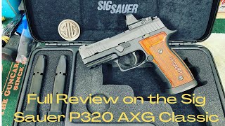 Sig Sauer P320 AXG Classic in 9mm Full Review l [upl. by Nahtanod133]