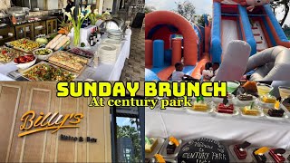 VLOG  Sunday brunch at century park unlimited food and drinks in 2 restaurants for 25k🥳 [upl. by Giacobo]