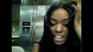 Azealia Banks Singing a Snippet of Red Flame [upl. by Rahcir]