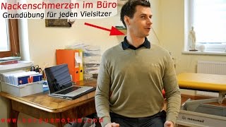 Nackenschmerzen lösen im Büro  Grundübung für Vielsitzer  Corpus Motum [upl. by Sundstrom]