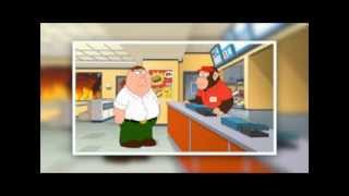 Family Guy  Peter Cheeseburger menu order [upl. by Devona]