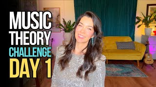 DAY 1  30 Day Music Theory Challenge for Absolute Beginners [upl. by Ateuqal]