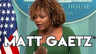 WATCH White House is Asked About Matt Gaetz AG Withdrawal [upl. by Annel]