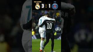 Real madrid 🆚 PSG 31 🏆⚔️ Match Highlights football shorts highlights ronaldo neymar [upl. by Neirad]