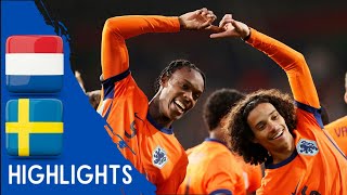 Netherlands vs Sweden  All Goals amp Highlights  U21 Euro Qualification 14102024 [upl. by Presley]