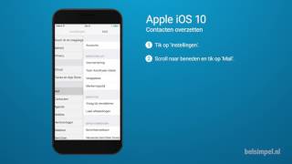 Tips amp Tricks  Apple iPhone Contacten overzetten iOS 10 [upl. by Nwahsek]