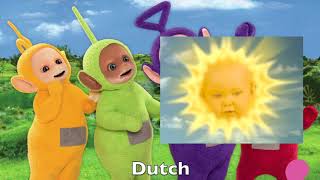 Teletubbies Tubby ByeBye Multilanguage Comparison Part 1 [upl. by Aurita]