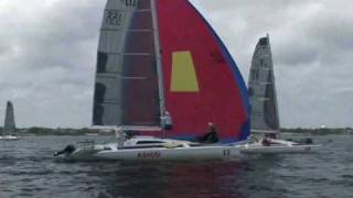 Corsair F31R Trimaran Snags Racing Mark [upl. by Kinnard]