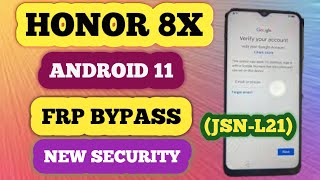 Honor 8X JSN L21 Hissillcon Krin710 FRP BYPASS Android 11 New Method 2024 [upl. by Airalav]