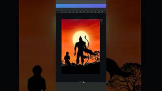 Ramji Poster Design  Canva Tutorial Day 1  shorts canva [upl. by Pavier]