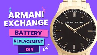 Armani Exchange Battery Replacement  Armani Exchange  Battery Replacement  DIY [upl. by Araldo]