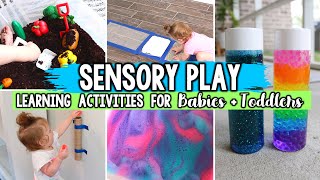 SENSORY PLAY ACTIVITIES FOR BABIES amp TODDLERS  LEARNING THROUGH PLAY  Jessica Elle [upl. by Elik]