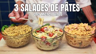 3 SALADES DE PÂTES  Des recettes rapides qui goûtent lété pour tous les goûts [upl. by Maia]