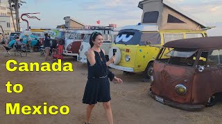 Canada to Mexico VW Driving Treffen Airhead Parts final section and VW CAMPOUT [upl. by Desai]