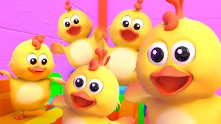 Five Little Chicks Count Numbers and Cartoon Videos for Kids [upl. by Lazos]