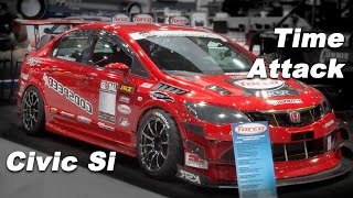 Time attack red Civic Si at 2014 SEMA interview with Ken Suen [upl. by Melany805]