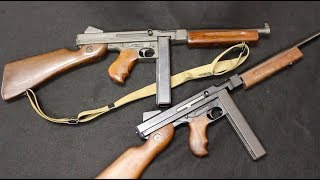 AutoOrdnance SemiAuto Thompson vs Original M1A1 SMG [upl. by Gilly]