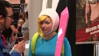 Destiny Nickelsen  FIONNA of Adventure Time Cosplay at Boston Comic Con [upl. by Adrea]