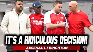 WHERES THE COMMON SENSE Arsenal 11 Brighton REACTION ft Lee Judges Dan Potts AlbertJTV [upl. by Tertia]